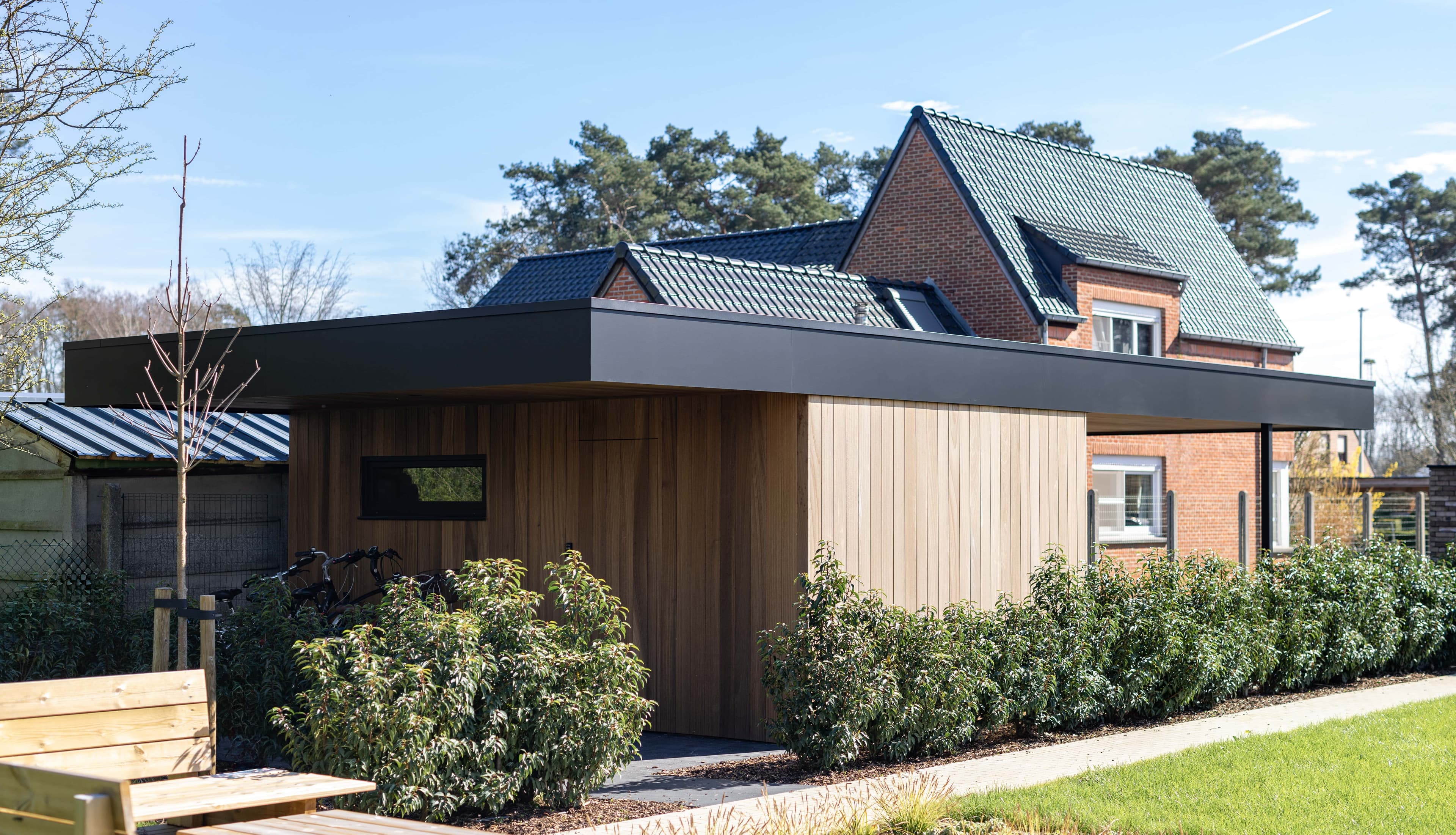 Houten carport door WoPa Construction