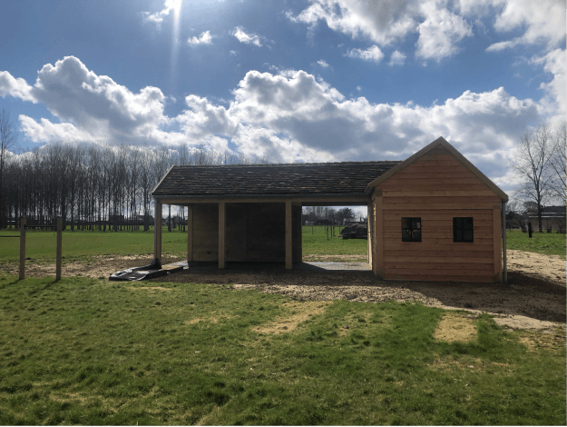 Poolhouse door WoPa Construction