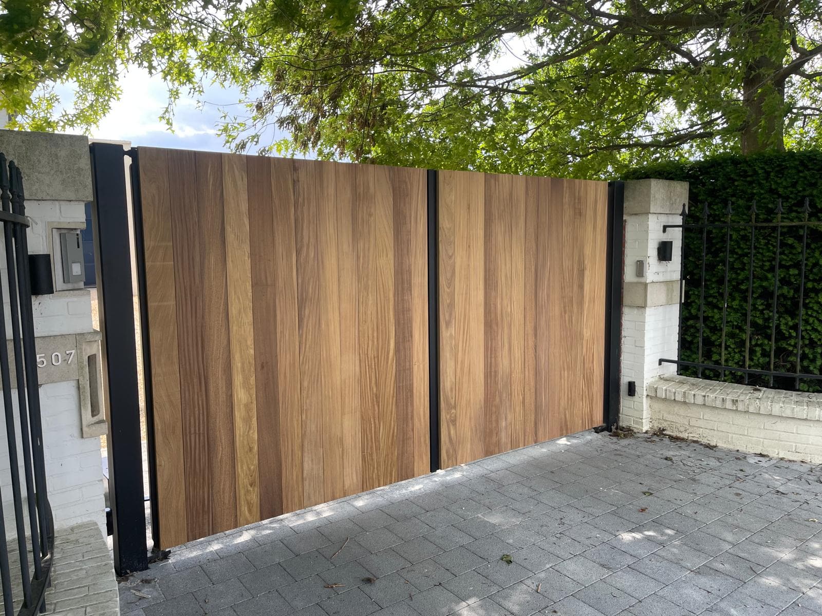 Houten poort door WoPa Construction