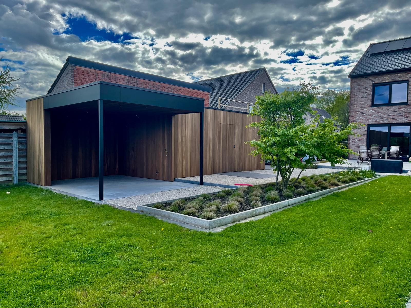 Poolhouse met berging in Hoeselt, WoPa Construction